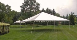 30'x30' White Frame Tent