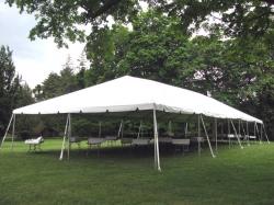 30' x 80' White Frame Tent